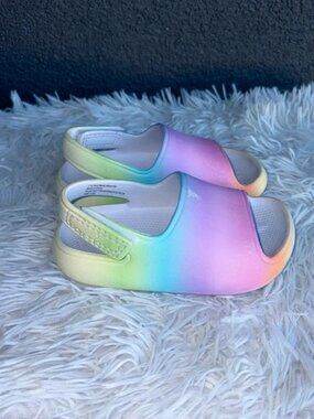 Cat & Jack Pastel Tie Dye Sandals Kid Girl Size 7
